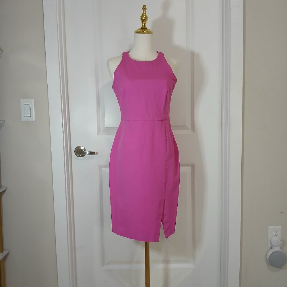 Banana Republic Sheath Dress Women’s Size 8 Pink Sleeveless Back Zip Party